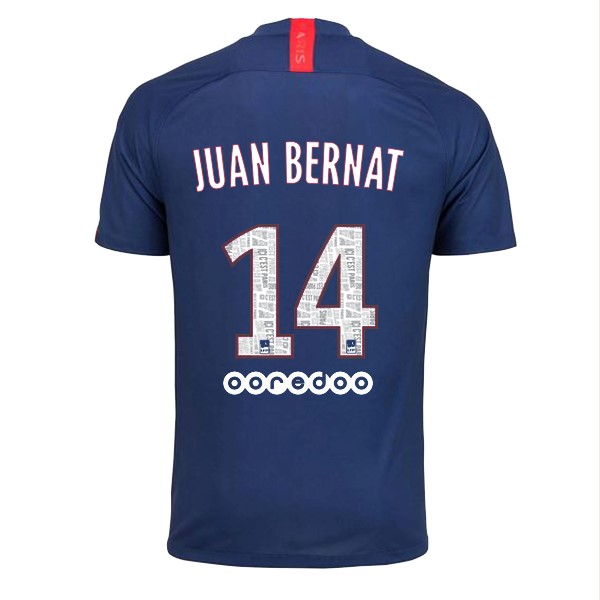 Camiseta Paris Saint Germain NO.14 Juan Bernat Primera equipo 2019-20 Azul